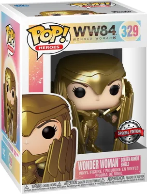 Produktbild von WW84 - Wonder Woman Golden Armor Shield 329 Special Edition - Funko Pop! - Vinyl Figur