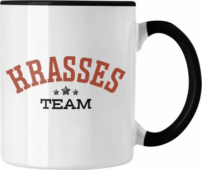 Produktbild von Trendation - Team Tasse Geschenk Lustige Geschenkidee Angestellte Teammitglied Arbeit Teamgeist Krasses Team (Schwarz)