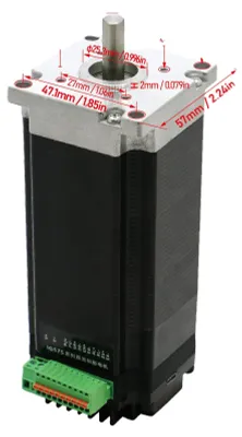 Immagine prodotto di Servomotore, compatibile con NEMA 23 e NEMA 24, 3000 giri/min, NEMA 23 180 W