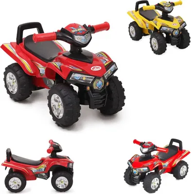 Obrázek produktu pro ATV 551 jezdící auto od 1 roku s funkcí hudby, klaksonem, design čtyřkolky černá/červená