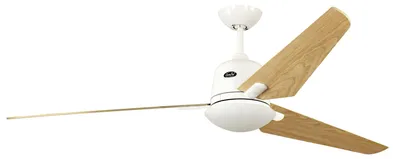 Zdjęcie produktu dla Energooszczędny wentylator sufitowy z oświetleniem i pilotem Eco Aviatos 162 cm biały / klon