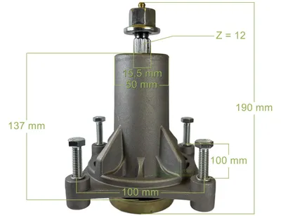 Produktbild von Messerspindel für Weedeater W17542H WE26 WELRVBA30 Flymo FL12597 / 5321928-70