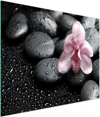 Obrázok produktu pre Sklenená doska na krájanie 52x30 Orchidea