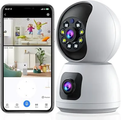 Productafbeelding van Hondencamera - Huisdiercamera - Babyfoon met Camera en App - Baby Monitor - Full HD - Compact