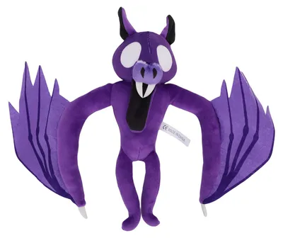 Immagine prodotto di Puppetta di peluche a forma di pipistrello, giocattolo viola per gli appassionati di giochi, regalo da collezione