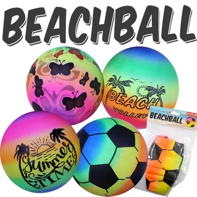 Produktbild von Beachball Ø22cm 4fach sortiert