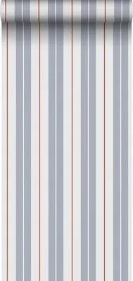 Zdjęcie produktu dla Sanders & Sanders Tapeta paski niebieskim,czerwonymIbiałym 53 cm x 10.05 m