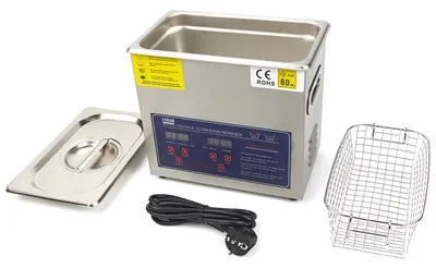 Imagen del producto de Limpiador ultrasónico profesional, capacidad de 3,2 litros, 120 vatios.