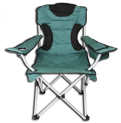 Produktbild von Campingstuhl XXL mit Flaschenhalter und Kühltasche
