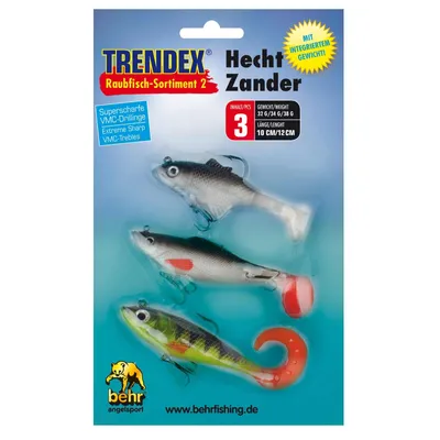 Produktbild von Behr Raubfisch Sortiment 10-12cm Hecht/Zander Inhalt: 3 Stück
