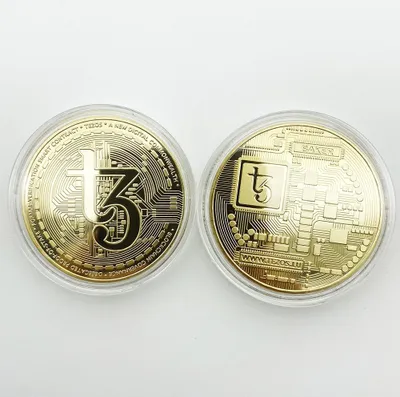 Zdjęcie produktu dla Moneta Tezos - Złota Dekoracyjna Moneta KP13449
