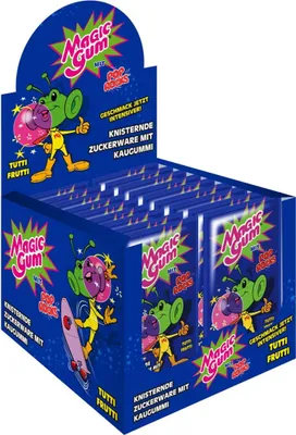 Produktbild von Pop Rocks Magic Gum Tutti Frutti 50Stk. im Display