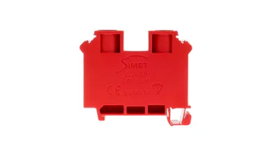 Obrázek produktu pro 2vodičová šroubová svorkovnice 35mm2 červená ZUG1-35 12701311