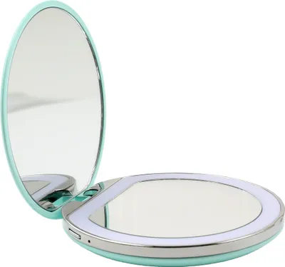Produktbild von AILORIA MAQUILLAGE - Taschenspiegel mit dimmbarer LED-Beleuchtung (USB) TÜRKIS