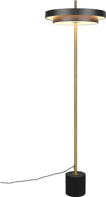 Immagine prodotto di Lampada da terra a LED, oro nero, touch dimmer, CCT, H 138 cm