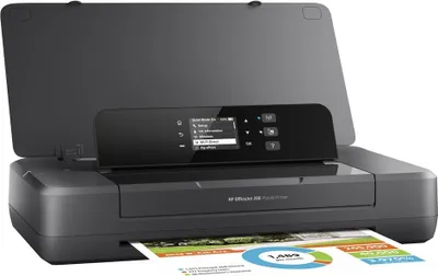 Produktbild von HP Officejet 200 Mobildrucker - Drucker - Farbe - Tintenstrahl - A4 / Legal - 1200 x 1200 dpi - bis zu 10 Seiten / min. (Schwarzwei) / bis zu 7 S./Min. (Farbe) - Kapazitt: 50 Blatt - USB 2.0, Wi-Fi