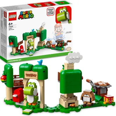 Produktbild von LEGO 71406 Super Mario Yoshis Geschenkhaus – Erweiterungsset, baubares Spielzeug, Yoshi Figur, zum kombinieren mit Mario, Luigi oder Peach Starterset
