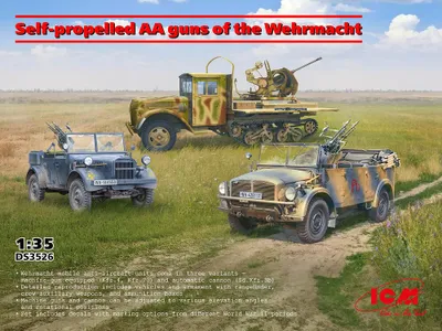 Obrázek produktu pro ICM ICMDS3526 DIORAMA SET - Samohybná protiletadlová děla Wehrmachtu