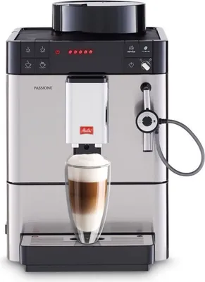 Produktbild von Melitta Passione Kaffeevollautomat in Silber Freistehend F530-101 LED Display