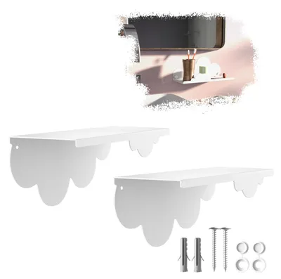 Produktbild von SOTECH Wandregal HOVER-XI 250 x 100 x 100 mm weiß (2 Stück)