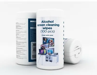 Zdjęcie produktu dla Gembird chusteczki czyszczące do ekranów LCD/TFT 100 sztuk