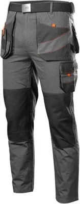 A pair of work pants on a white background.