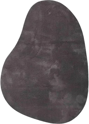 Produktbild von HUARTE Teppich für das Wohnzimmer in Anthrazit, 120 x 170 cm – faltbarer und rutschfester Mittelflor-Kurzflorteppich aus weichem Polyester für Esszimmer, Flur und Schlafzimmer