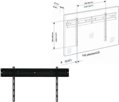 Image de Bravo WALL 2 152,4 cm (60") Noir