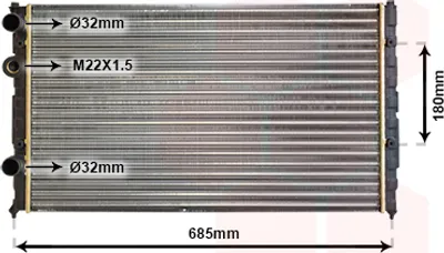 Image de radiateur 1.4, 1.6 +AC [627*377*22] 49002031