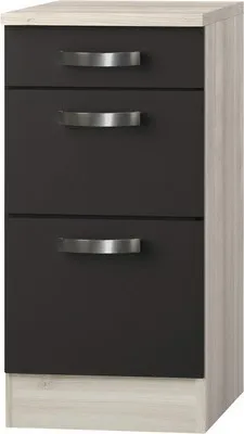 Produktbild von Optifit Auszugunterschrank Faro220 BxTxH 40 x 60 x 84,8 cm anthrazit matt zerlegt Anschlag reversibel KUFR U436-9+