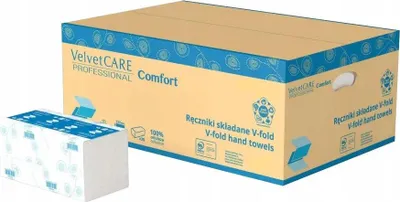 Immagine prodotto di Asciugamani di carta piegati Velvet Prof-2vrs, bianco, 20x150pz