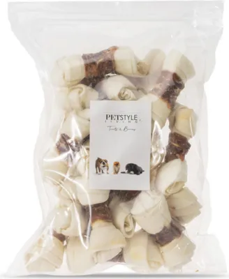 Zdjęcie produktu dla Petstyle Living Kość do żucia z kaczką - przekąska dla psa - 20 sztuk - 10-11cm