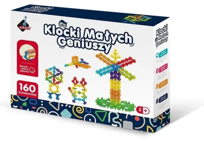 Produktbild von Klocki kwiatki kulki Małych Geniuszy 160 elementów