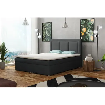 Obrázok produktu pre Manželská kontinentálna posteľ 180x200 GOSTORF 1 - šedá 1 + topper ZDARMA