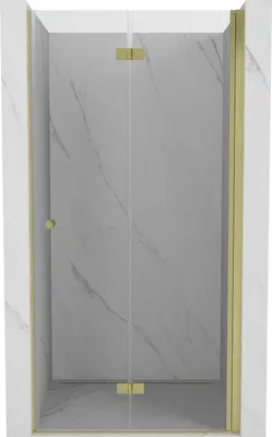 Immagine prodotto di Mexen Mist-F porta doccia pieghevole destra 90 cm, trasparente, oro spazzolato - 8A6-090-000-55-00-P