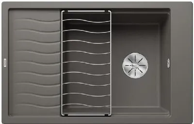 Image de Blanco Elon XL 6 - Évier en silgranite, 780x500 mm, avec accessoires, InFino, gris 527252