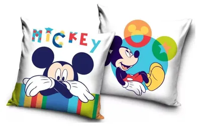 Produktbild von Disney Mickey Samt Kissenbezug 40x40 cm