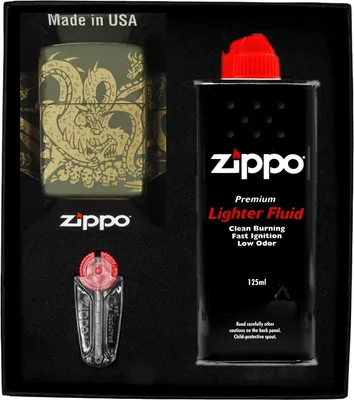 Produktbild von ZIPPO Feuerzeug-Set DRAGON DESIGN Geschenk No1