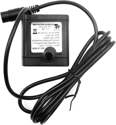 Produktbild von Mini-Wasserpumpe für Aquarien, Teiche und Brunnen - Wasserabweisende Mini-Pumpe - Geräuscharme Gartenbesprühung - DC 6-12V 5W