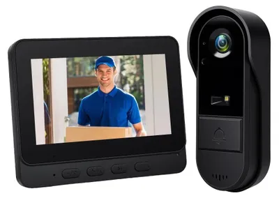 Zdjęcie produktu dla Dzwonek do drzwi, system interkomu, kamera z noktowizją HD, z kartą 64G