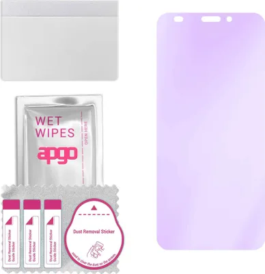Produktbild von apgo Hybrid Schutzglas, kompatibel mit Pinephone, Anti-Blue, 9H Härte, toller Ersatz für Hartglas, kratzfester Displayschutzglas, Displayschutz, Full Glue