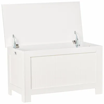 Produktbild von HOMCOM Truhe, Aufbewahrungsbox, Auflagenbox mit Griff, Gerätetruhe mit Deckel