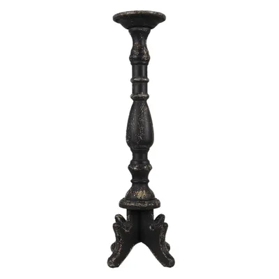 Zdjęcie produktu dla Clayre & Eef 5H0520 Świecznik Ø 21x60 cm czarny