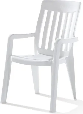 Produktbild von SIEGER Gartensessel Palma L 65 x B 59 x H 92 cm , Kunststoff, stapelbar, weiß