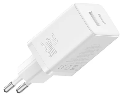 Produktbild von Baseus P10111404213-00 Cube USB-C / USB-A 30W Netzladegerät Weiß