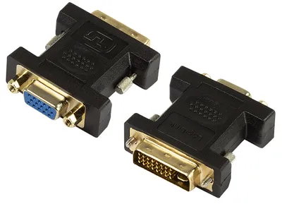 Produktbild von LogiLink Adapter DVI 24+5 Pol Stecker - 15 Pol VGA Kupplung