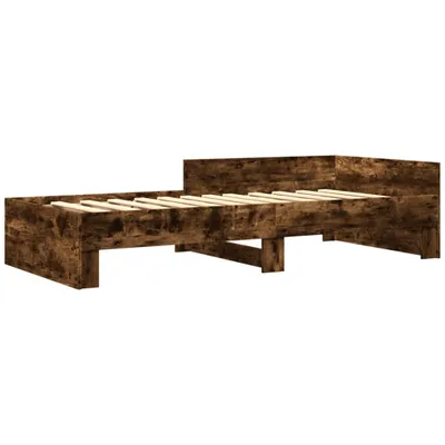 Produktbild von Bettgestell ohne Matratze Räuchereiche 90x190 cm Holzwerkstoff
