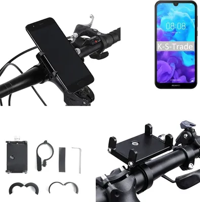 Produktbild von K-S-Trade Handyhalterung für das Fahrrad kompatibel mit Huawei Y5 (2019) Halter Lenkstange Fahrradhalterung Motorrad Bike Mount Befestigung