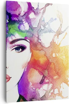 Produktbild von Bild auf Leinwand - Leinwandbild - Einteilig - Frau Abstraktion - 70x100cm - Wand Bild - Wanddeko - Wandbilder - Leinwanddruck - Wanddekoration - Leinwand bilder - Wandbild - PA70x100-3689