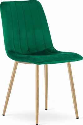 Obrázok produktu pre Kreslo ORSARA, tmavozelený zamat, kovové nohy, rozmery 43x90x51 cm, do 110 kg, do obývačky, jedálne, spálne